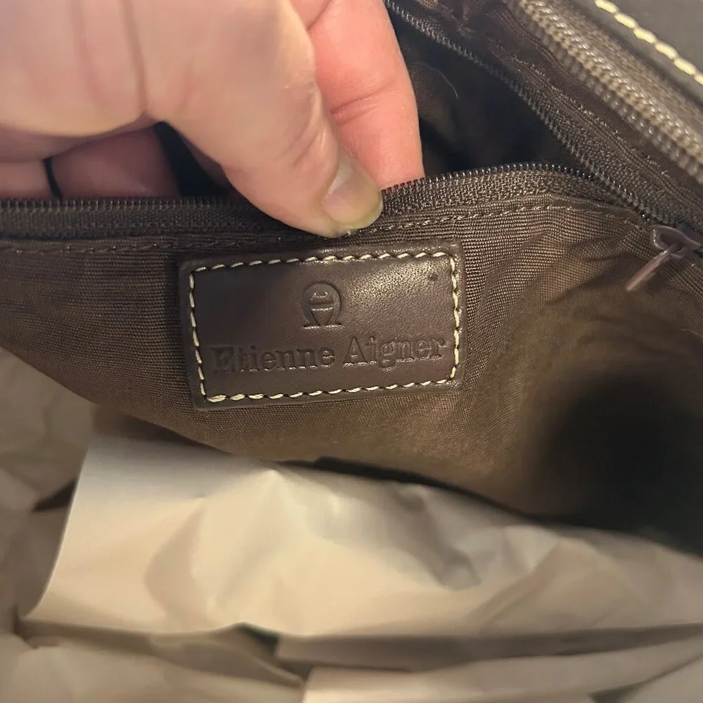 Vintage Etienne Aigner Removable Crossbody Strap or Top Handle Purse - Picture 5 of 6